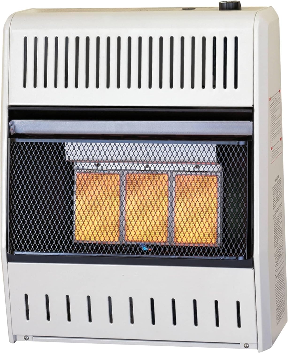 ProCom MN180TPA-B Ventless Natural Gas Infrared Space Heater with Thermostat Control for Home and Office Use, 20000 BTU, Heats Up to 950 Sq. Ft.