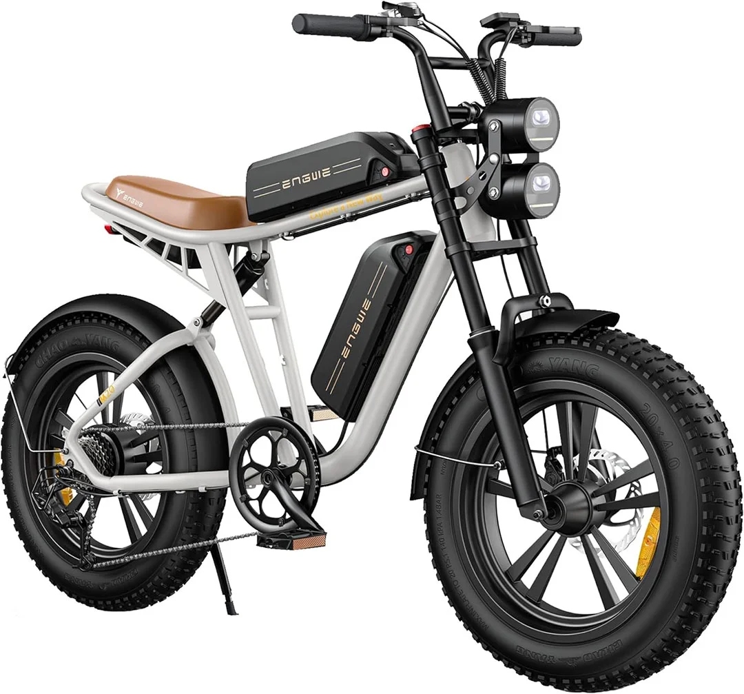 ENGWE Electric Bike 750W 20" Fat Tire Electric Bicycle, with 48V/26Ah Battery, 28MPH, 7-Speed E-Bikes for Men