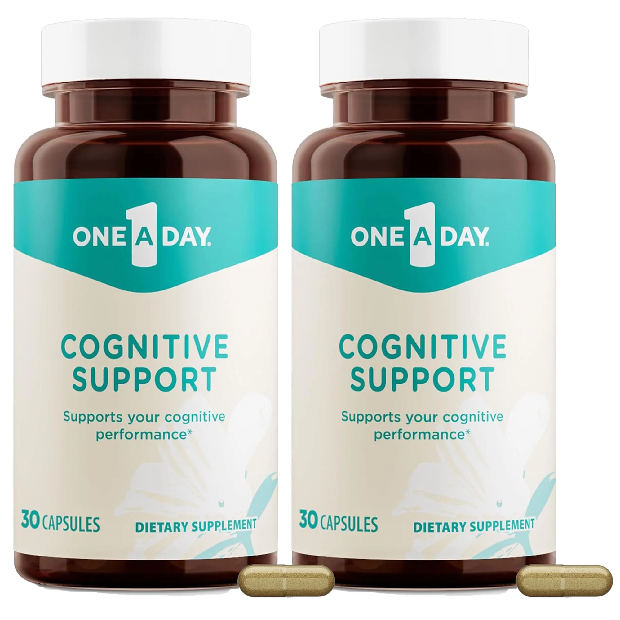 ONE A DAY Cognitive Supplement ?Brain Supplement to Support Cognitive Performance for Men and Women with Bacopa, Rhodiola, & Holy Basil