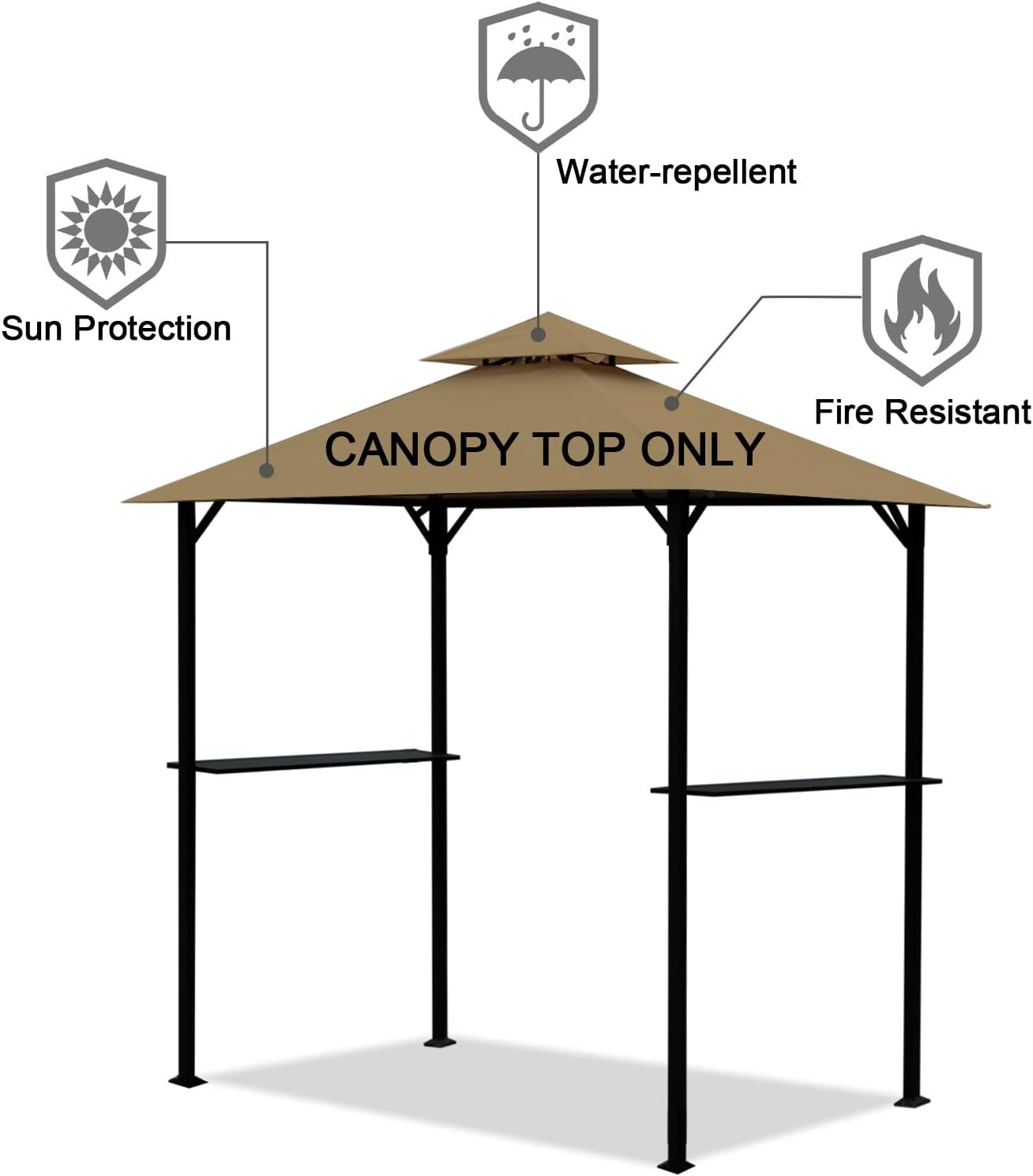 Grill Gazebo Replacement Canopy Roof