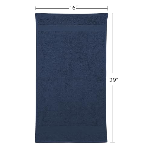 Fromm ColorSafe 100% Cotton Bleach Proof Salon Hair Towels for Hairstylists, Barbers, Spa, Gym in Black, 16" by 29"