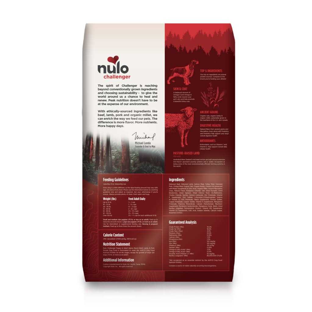 Nulo Challenger Alpine Ranch Beef Lamb &amp; Pork Dry Puppy Food - Pet Supplies online store