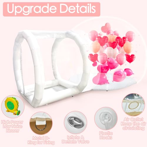 10FT Bubble House, Clear Balloon House, PVC Bubble House Dome Inflatable for Kids