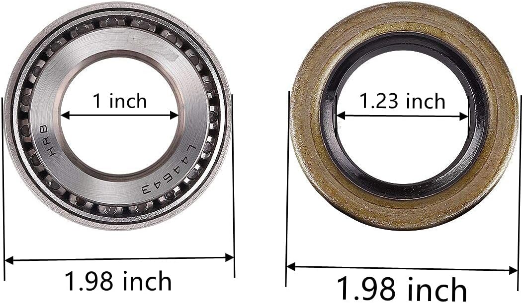 Dr.Acces EZGO Front Wheel Hub Bearing&Seal Kit for EZGO Gas & Electric carts 1976 & Up 50892-G1 25146-G1