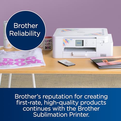 Brother Sublimation Printer and 4-Color Sublimation Ink Cartridge Set