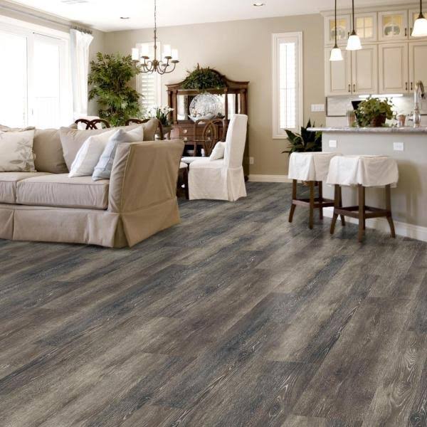 Lifeproof Dark Grey Oak Multi-Width x 47.6 in. L Luxury Vinyl Plank Flooring (19.53 Sq. ft. / CASE)