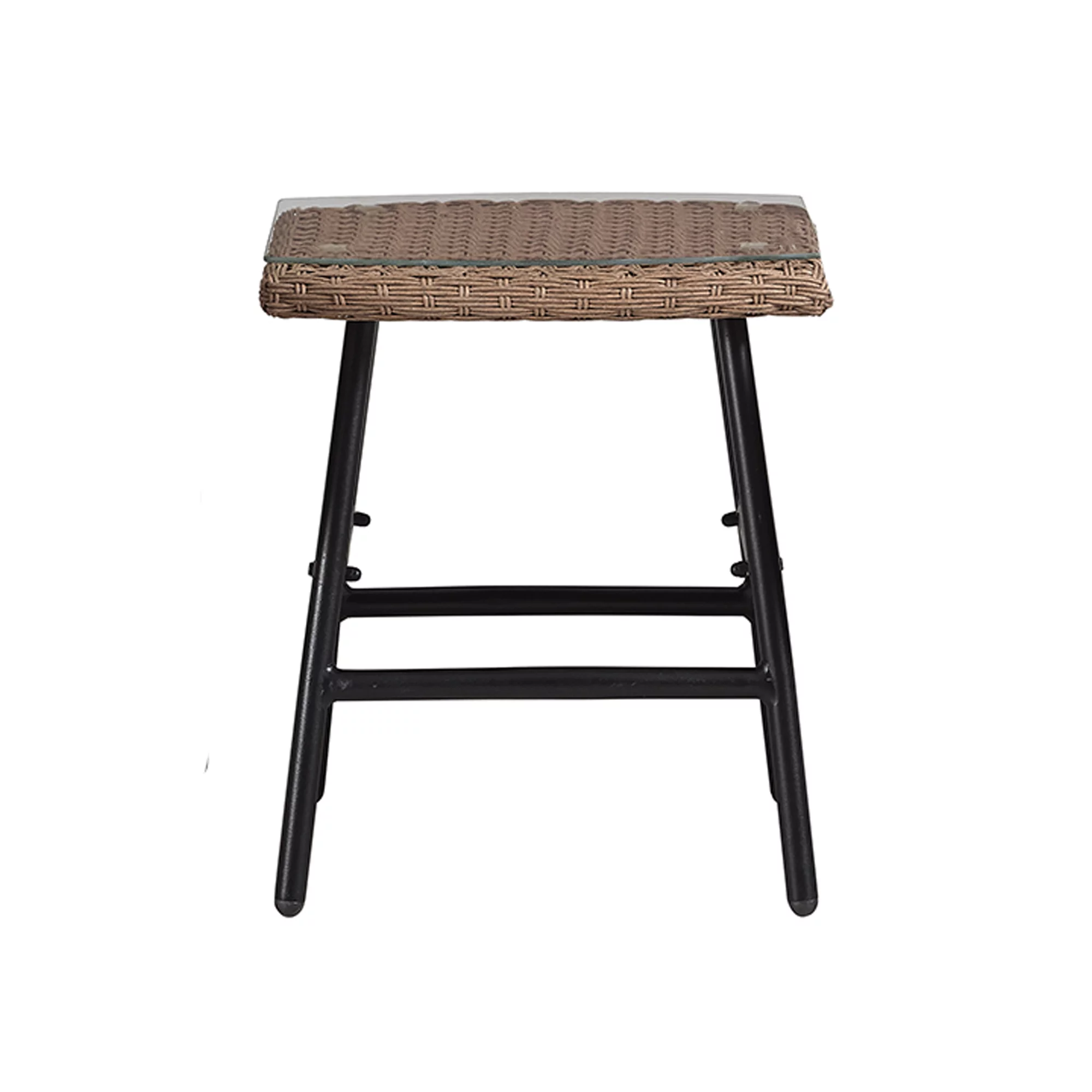 Manor Park Outdoor Patio Papasan Chair Set with End Table