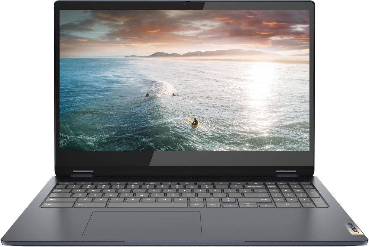 Lenovo Flex 3i 2-in-1 Chromebook for College Students,15.6 Inch FHD Touchscreen Laptop, Intel Celeron N4500, 4GB RAM, 64GB eMMC+128GB SD Card