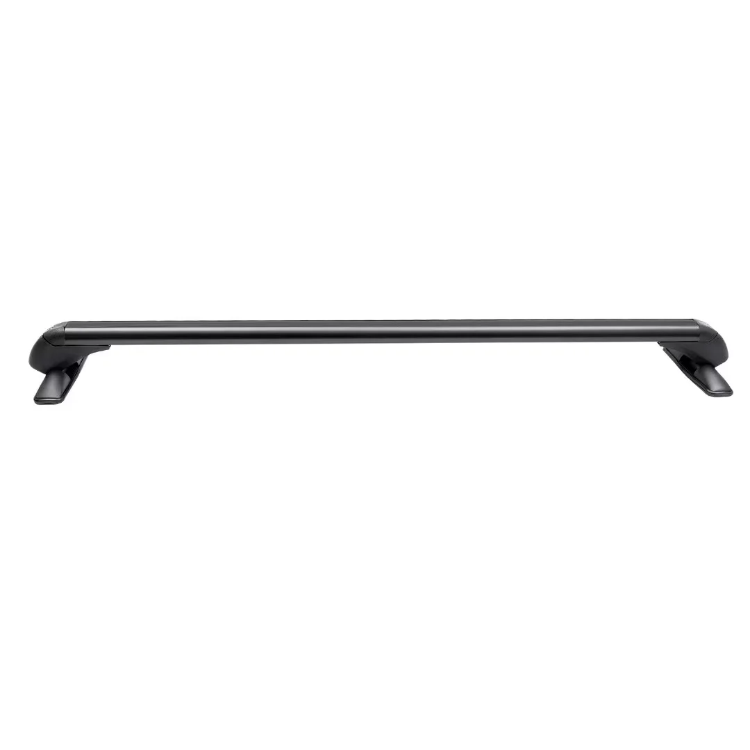 Oukaning Car Top Luggage Roof Rack,2Pcs Universal Aluminum Car Top Roof Rack Rail Adjustable&Lockable(Black)
