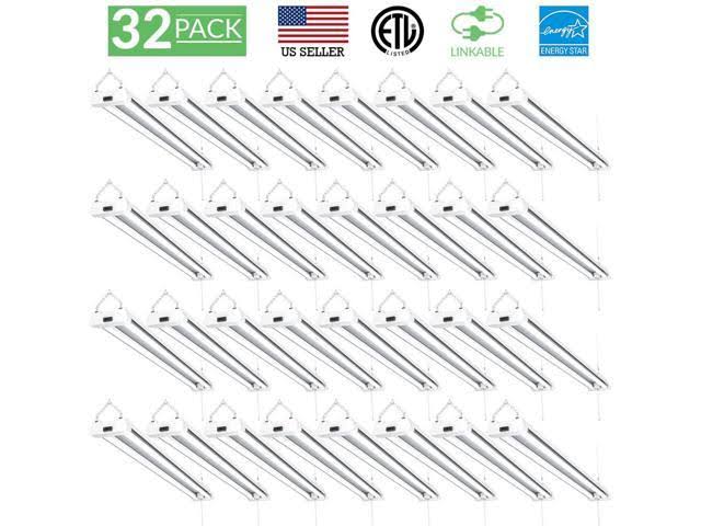 Sunco Lighting 32 Pack Frosted Shop Light Utility LED 40W 4000K, Cool White