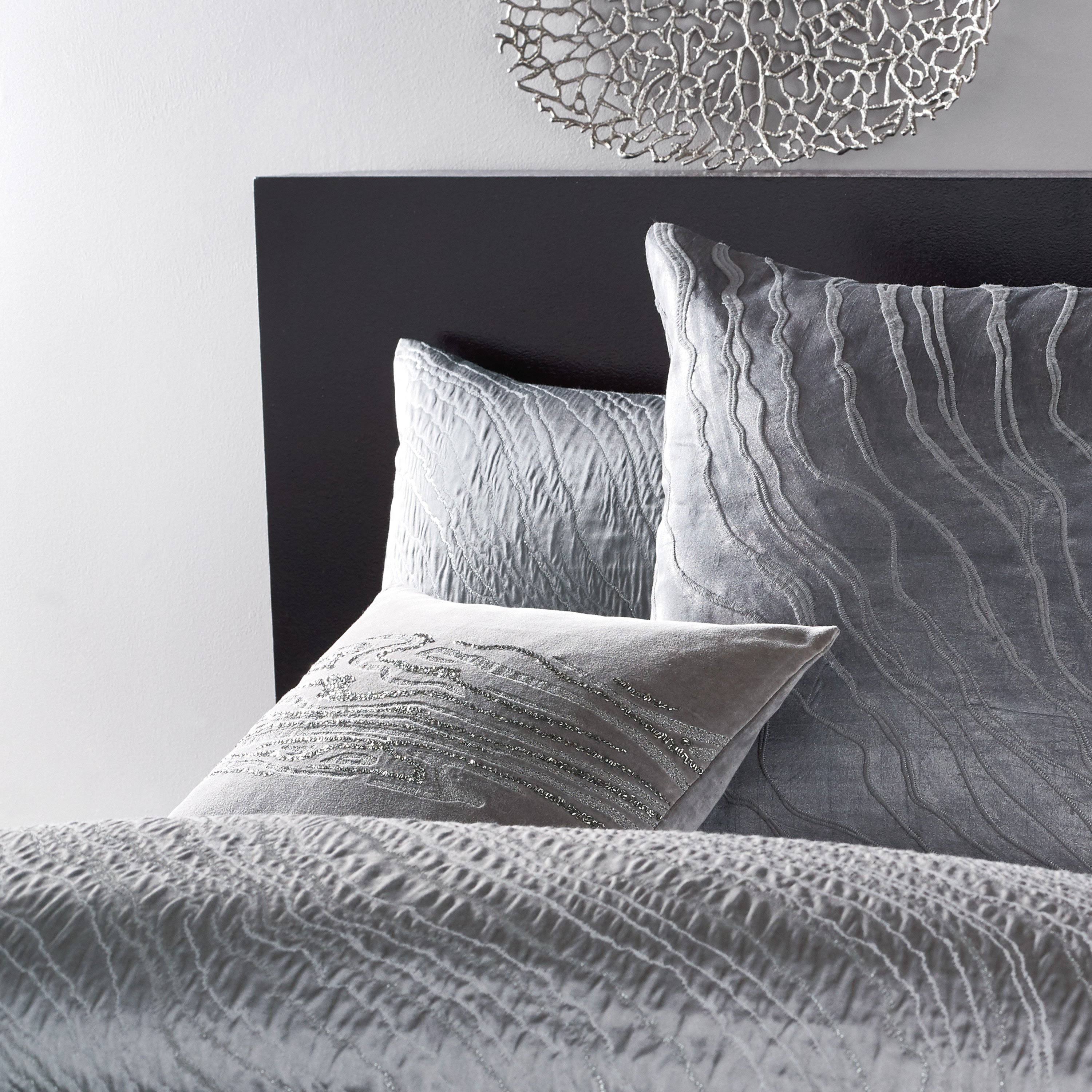 Donna Karan New York Current Duvet Cover - Full/Queen / Grey