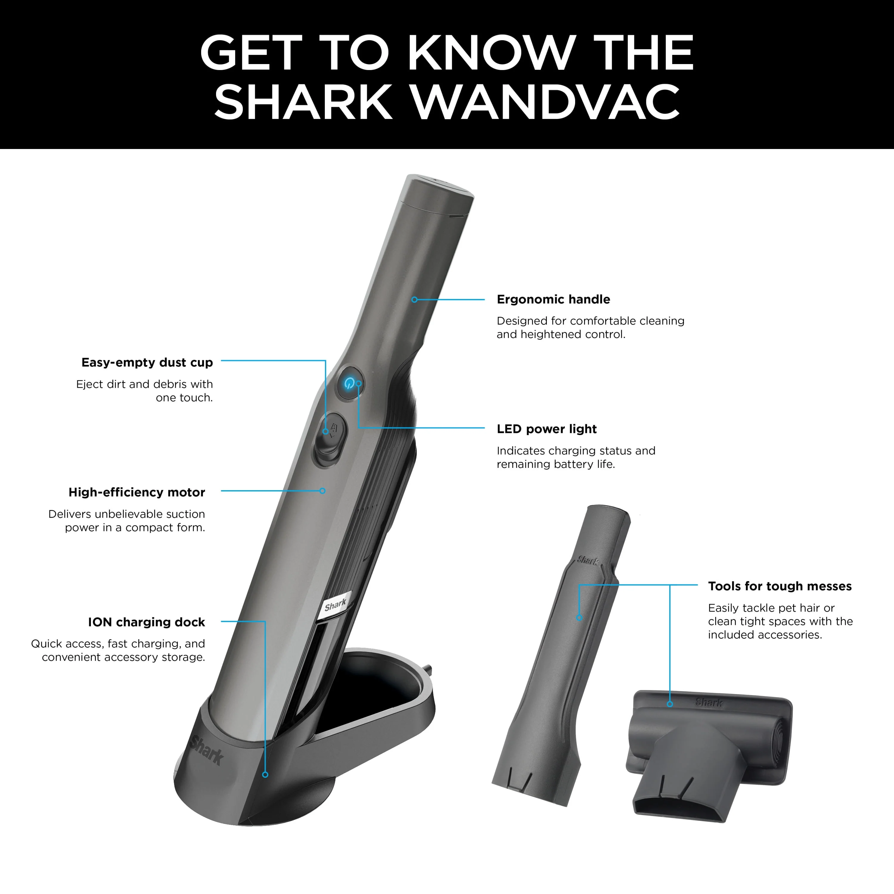 Shark WANDVAC™ Cord-Free Handheld Vacuum, WV200