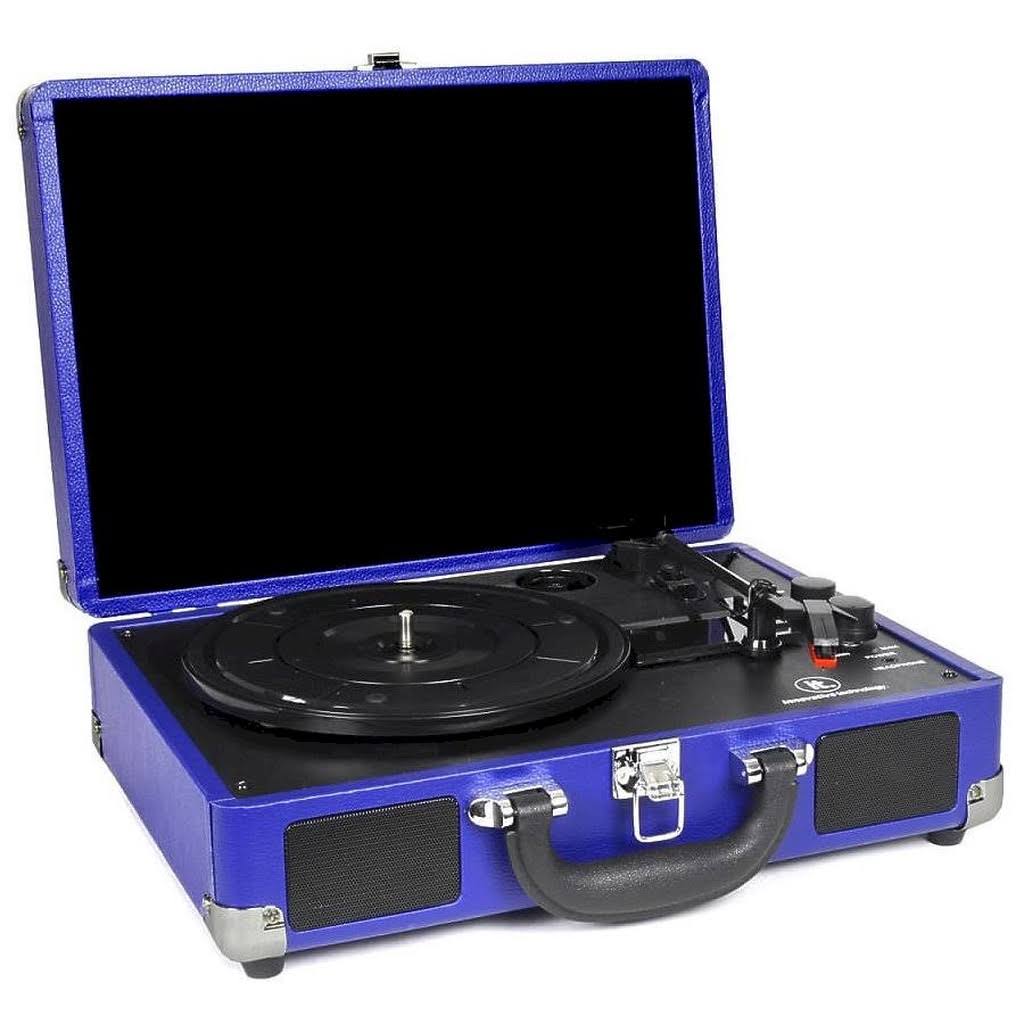 Victrola Bluetooth Suitcase 3-Speed Turntable Cobalt