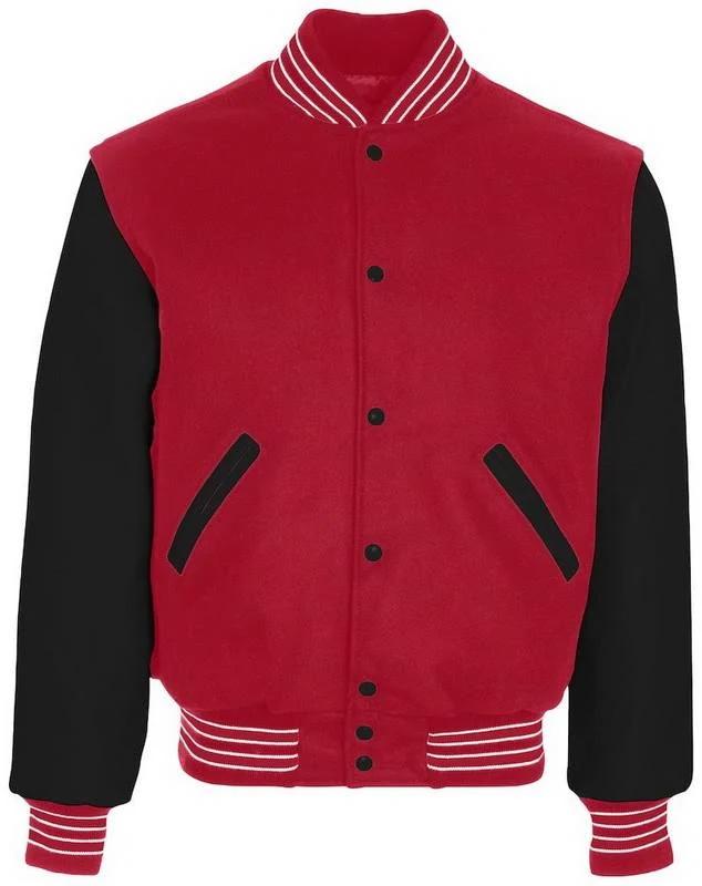 Holloway 224183 - Varsity Jacket - Scarlet/Black/Scarlet - 2XL