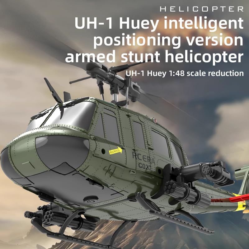 RC ERA C032 UH-1 Huey RC Helicopter with 3D Inverted Flight & 6-Axis Gyro Stabilization