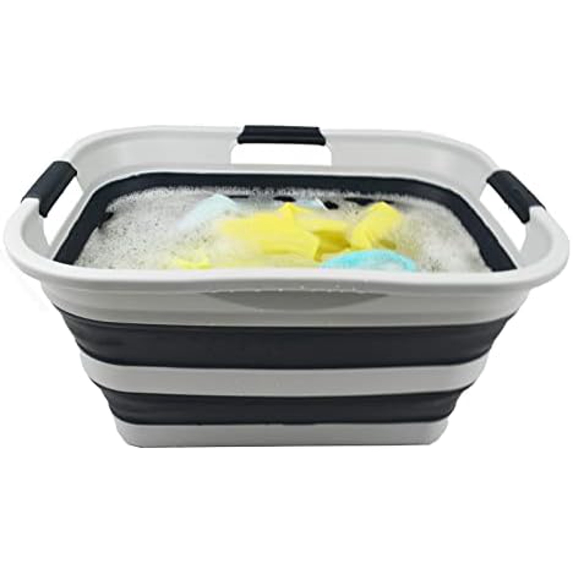 30L(8 gallon) Collapsible Plastic Laundry Basket - Foldable Pop Up Storage Container/Organizer - Space Saving Hamper/Basket
