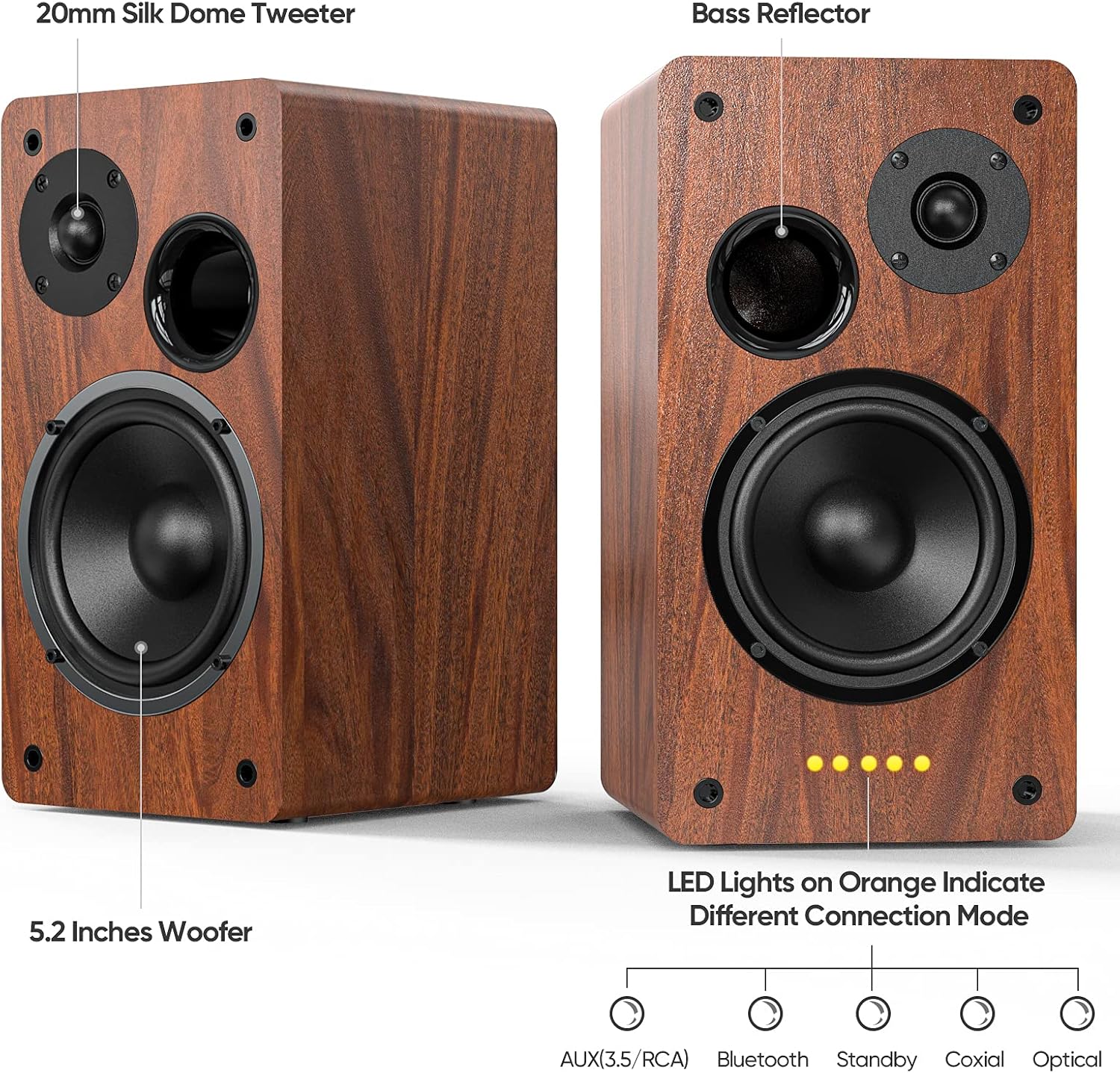 Bluetooth Bookshelf Speaker