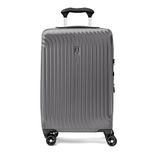 Travelpro Maxlite Air Hardside Expandable Carry on Luggage, 8 Spinner Wheels, Lightweight Hard Shell Polycarbonate Suitcase, Shadow Grey