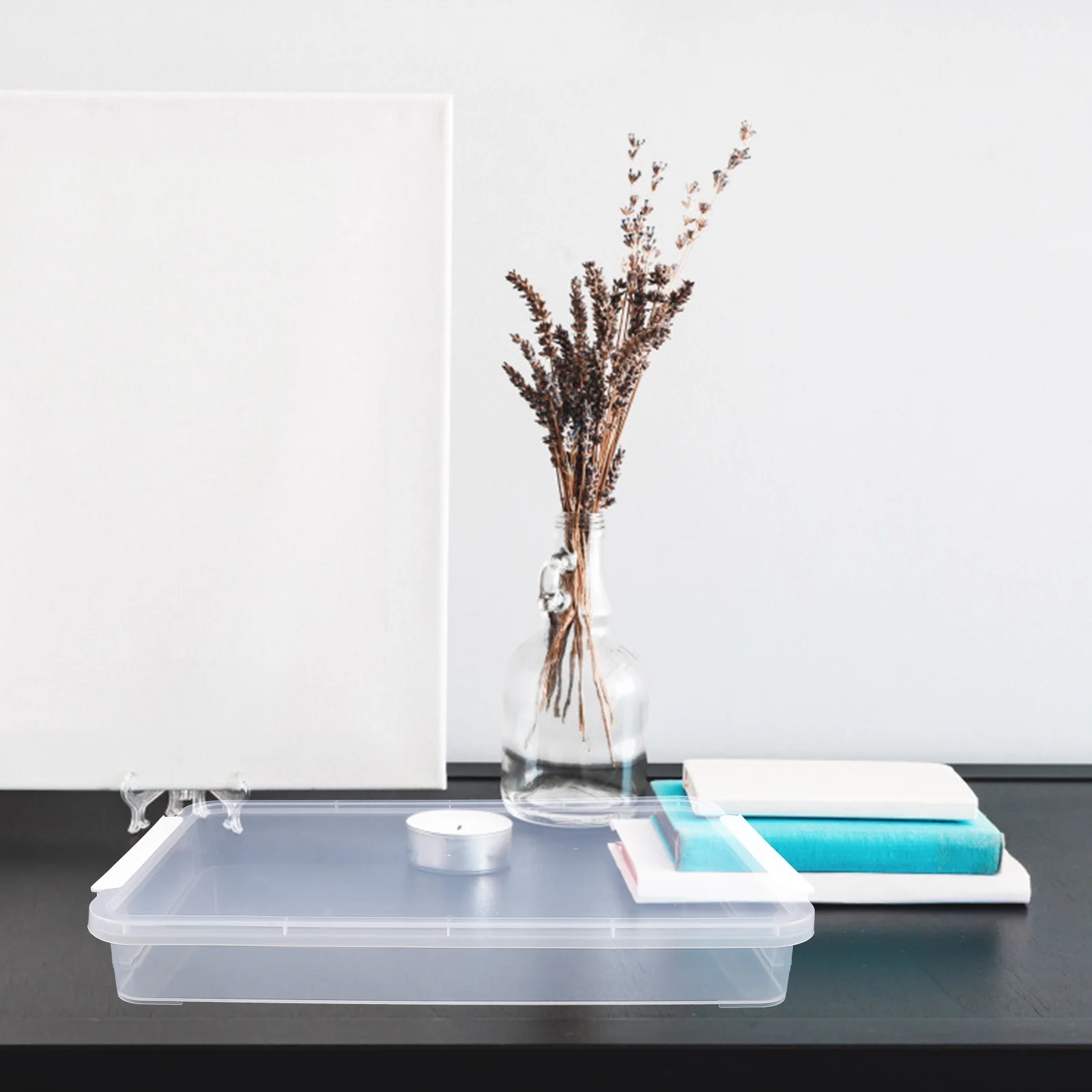 3 Pcs Boxes for Organizing Office Storage Bins Clear Containers Scrapbook