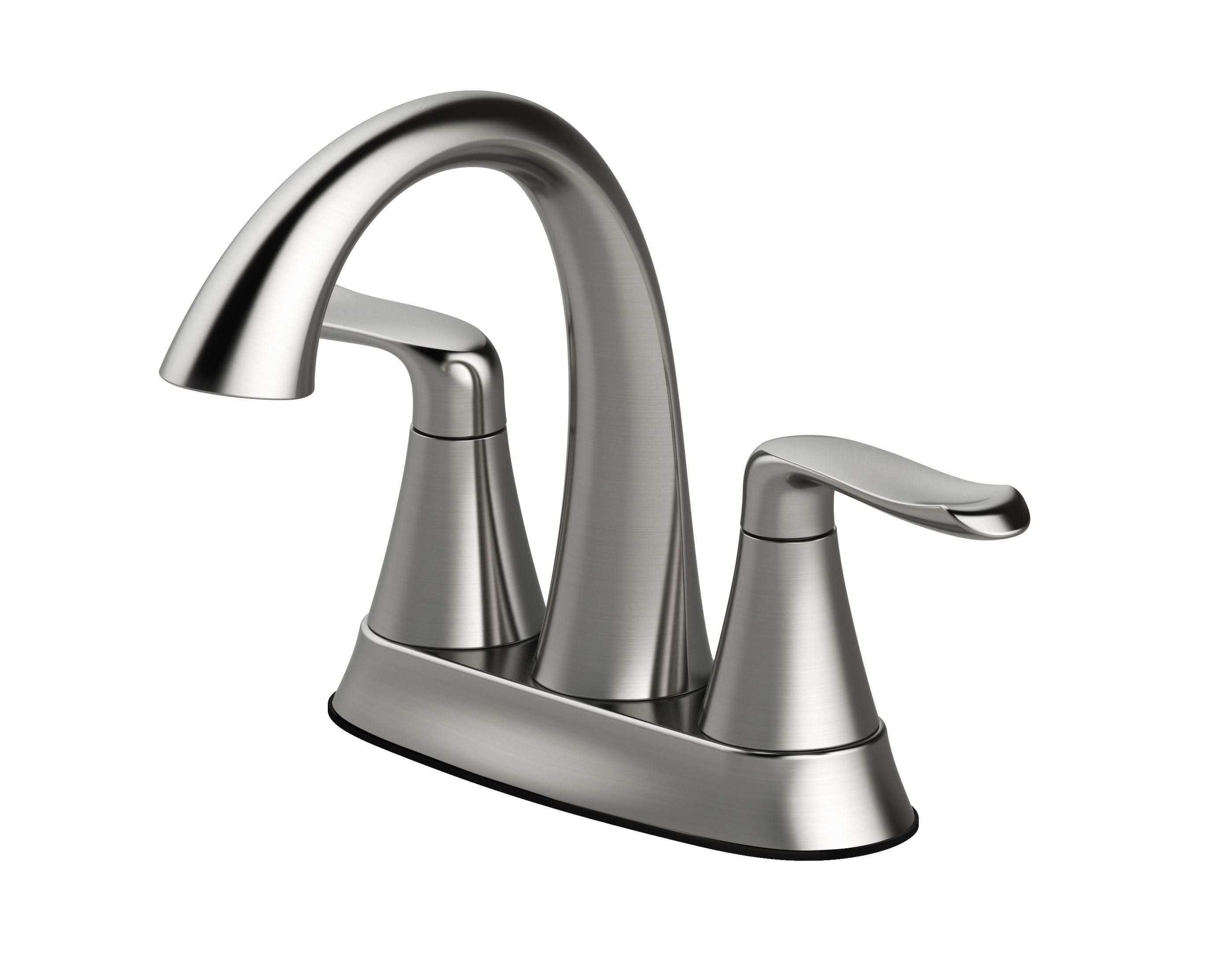 Jacuzzi Piccolo 4 in. Centerset 2-Handle Bathroom Faucet with Drain Assembly in Brushed Nickel PV40826 - Megean