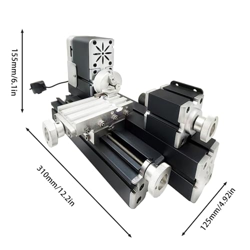 Mini Metal Lathe Machine, 36W 20000 RPM, Benchtop Lathe for Woodworking DIY,Crafting Wood & Soft Metal