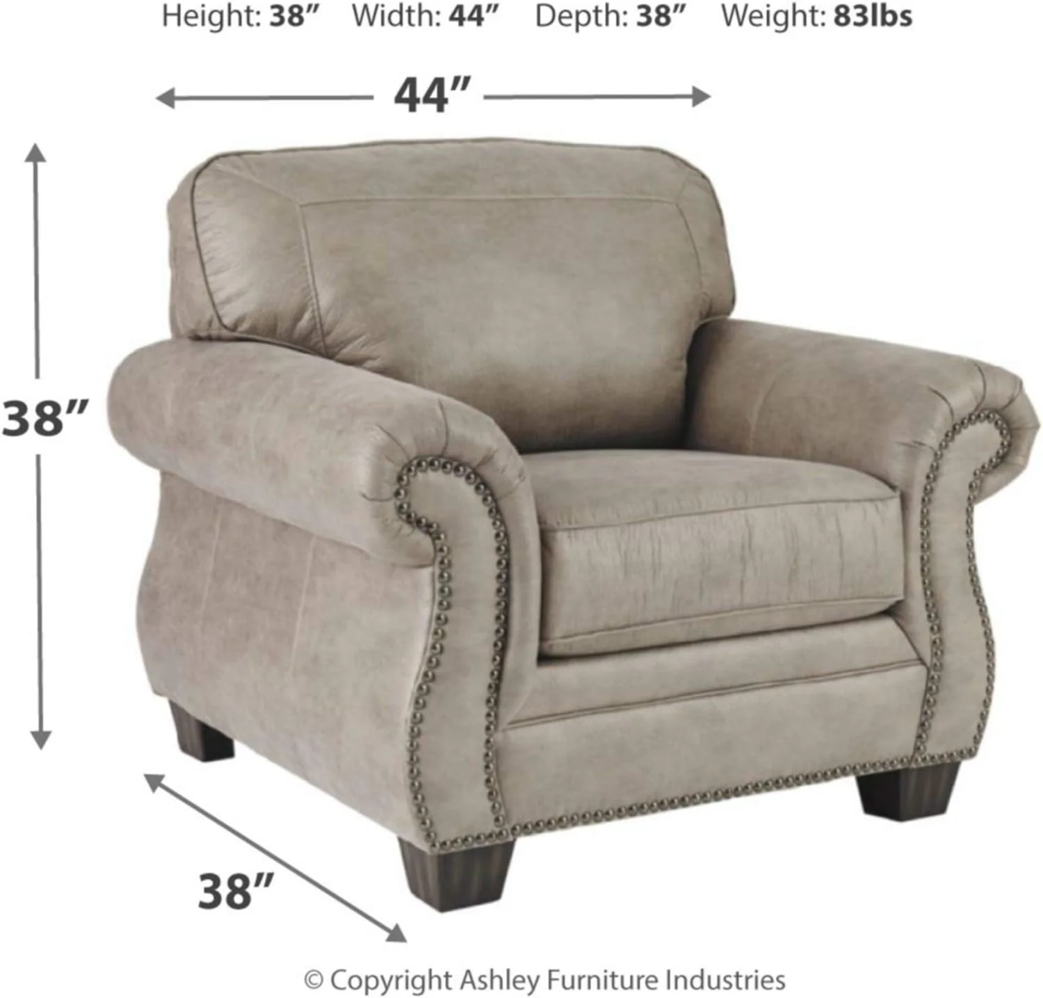 Signature Design by Ashley Olsberg Accent Chair in Steel