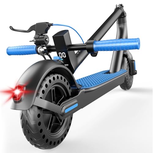 Electric Scooter for Adults, Peak 500W Motor, 19MPH Max Speed, 21 Miles Range, 36V 7.5Ah Battery, 8.5" Solid Tires, App Control, Lightweight