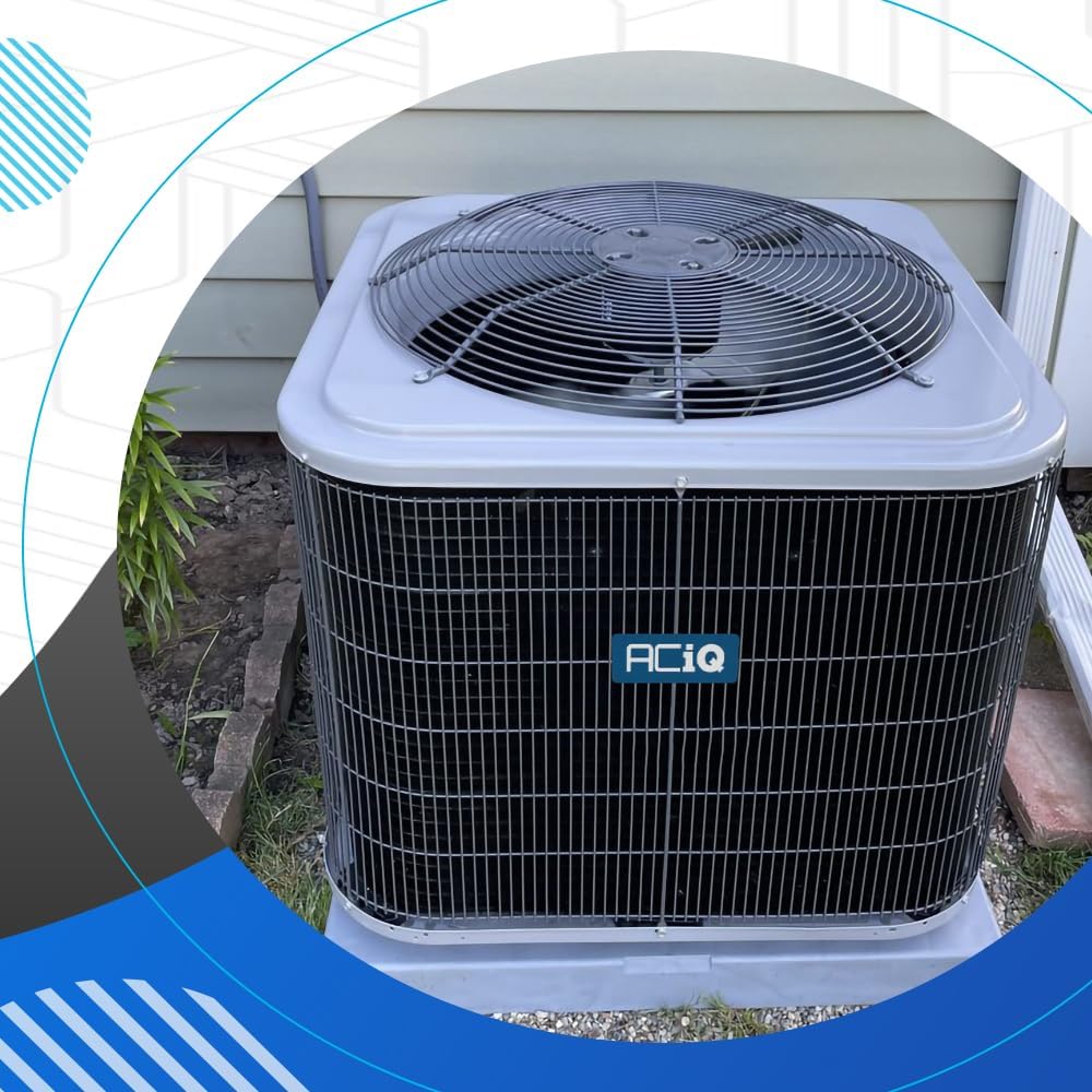 14.3 SEER2 4 Ton 15kW Heat Pump Split System | Downflow Air Electric Handler with Thermostat | Backup Heat Kit, Single Stage Condenser