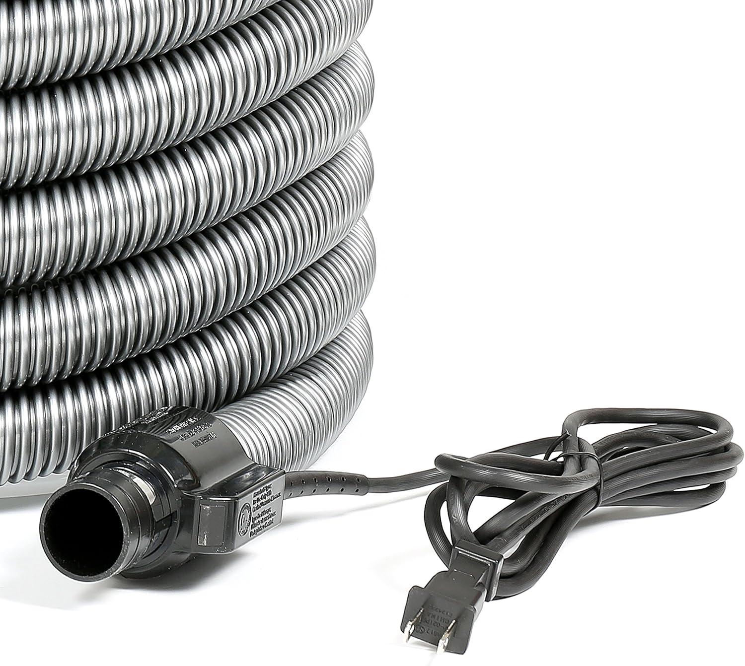 Central Vacuum Electric Hose - Designed to fit Most Brands like Beam, Electrolux, Eureka, Kenmore, Nutone, Allegro, OVO, Vacuflo and more (30ft