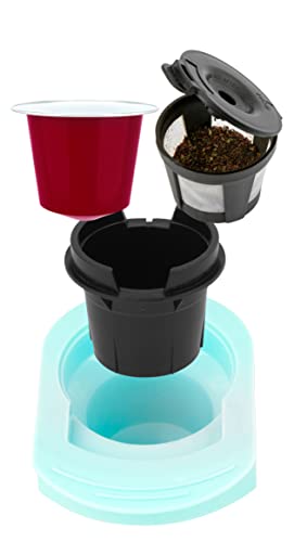 Nostalgia MyMini Single Coffee Maker, Brews K-Cup & Other Pods, Serves up to 14 Ounces, Tea, Chocolate, Hot Cider, Lattes