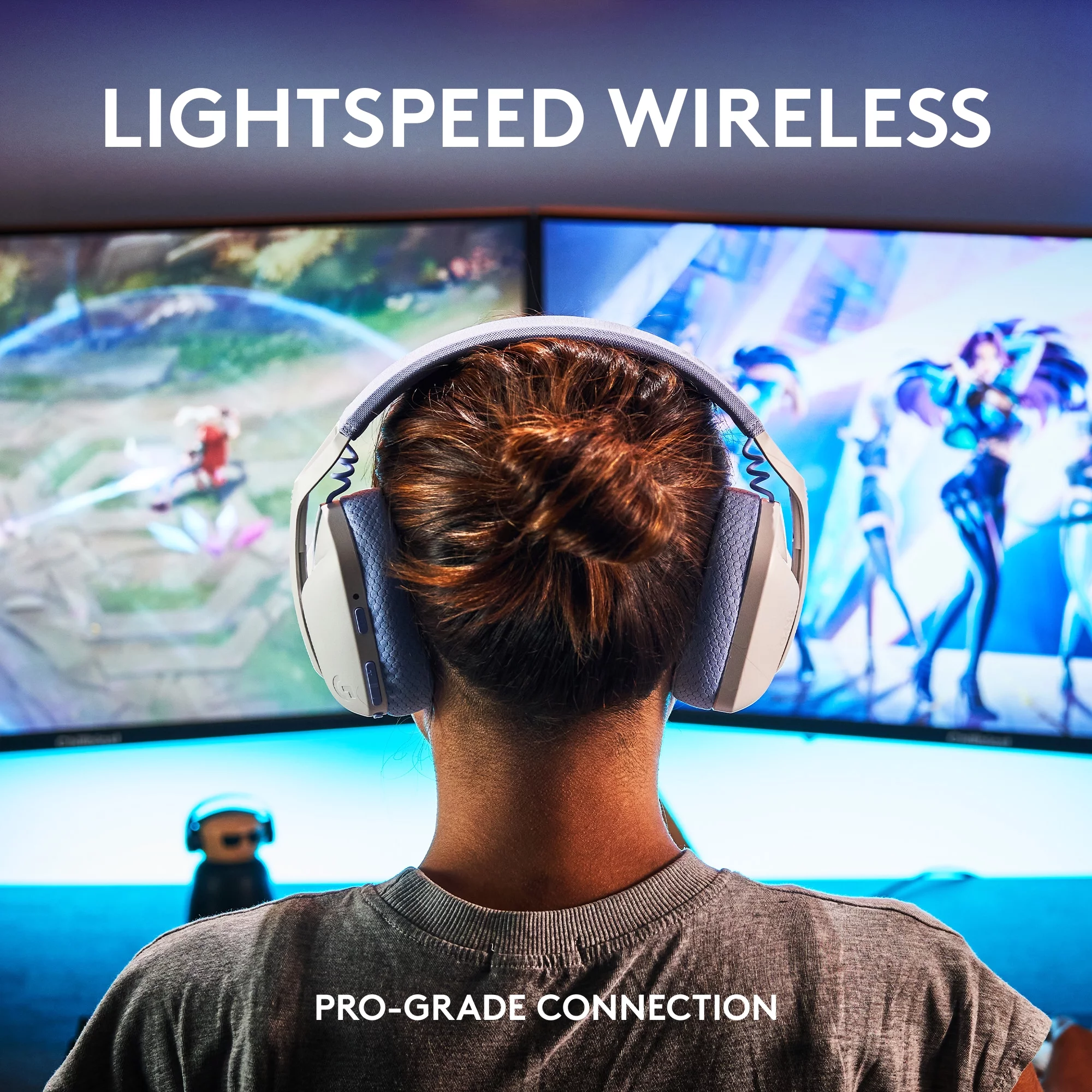 Logitech G435 LIGHTSPEED and Bluetooth Wireless Gaming Headset - Lightweight over-ear headphones, built-in mics, 18h battery