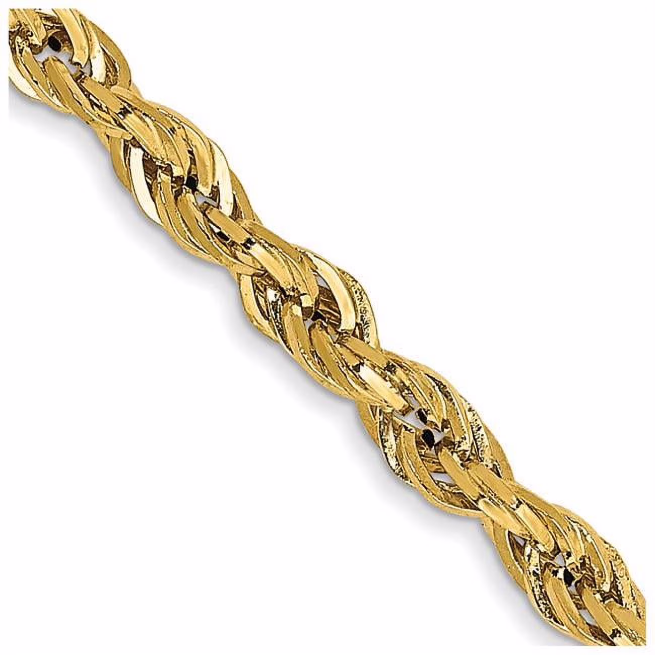 14K Yellow Gold 2.8 mm Semi-Solid 16 in. Rope Chain