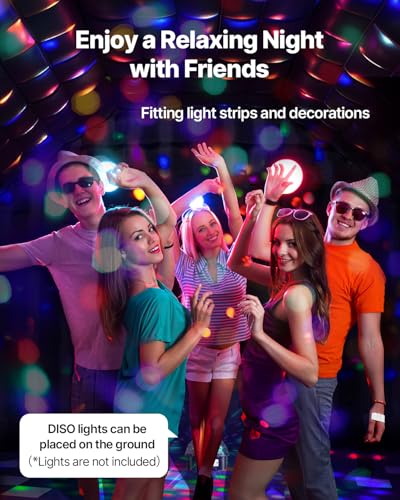VEVOR Inflatable Nightclub, 26.2 x 19.7 x 13.1 Ft, Blow up Party Tent with Disco Lights & 1100W Blower, Large Inflatable Night Club Tent for Adults