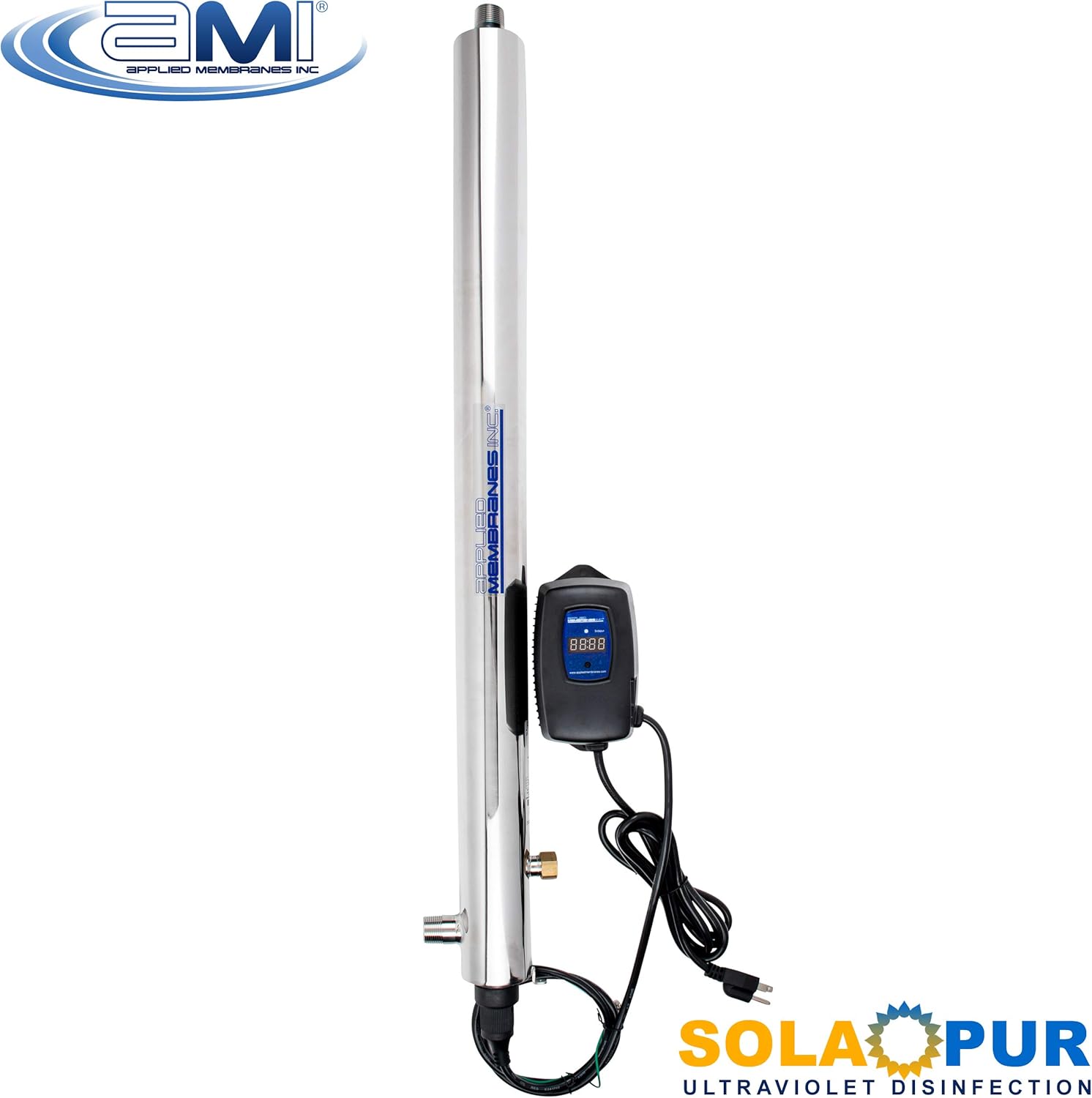 APPLIED MEMBRANES INC. Solapur Whole House Ultraviolet Water Purifier UV Sterilizer for Point of Entry Drinking Water Purification | 11 GPM | Helios