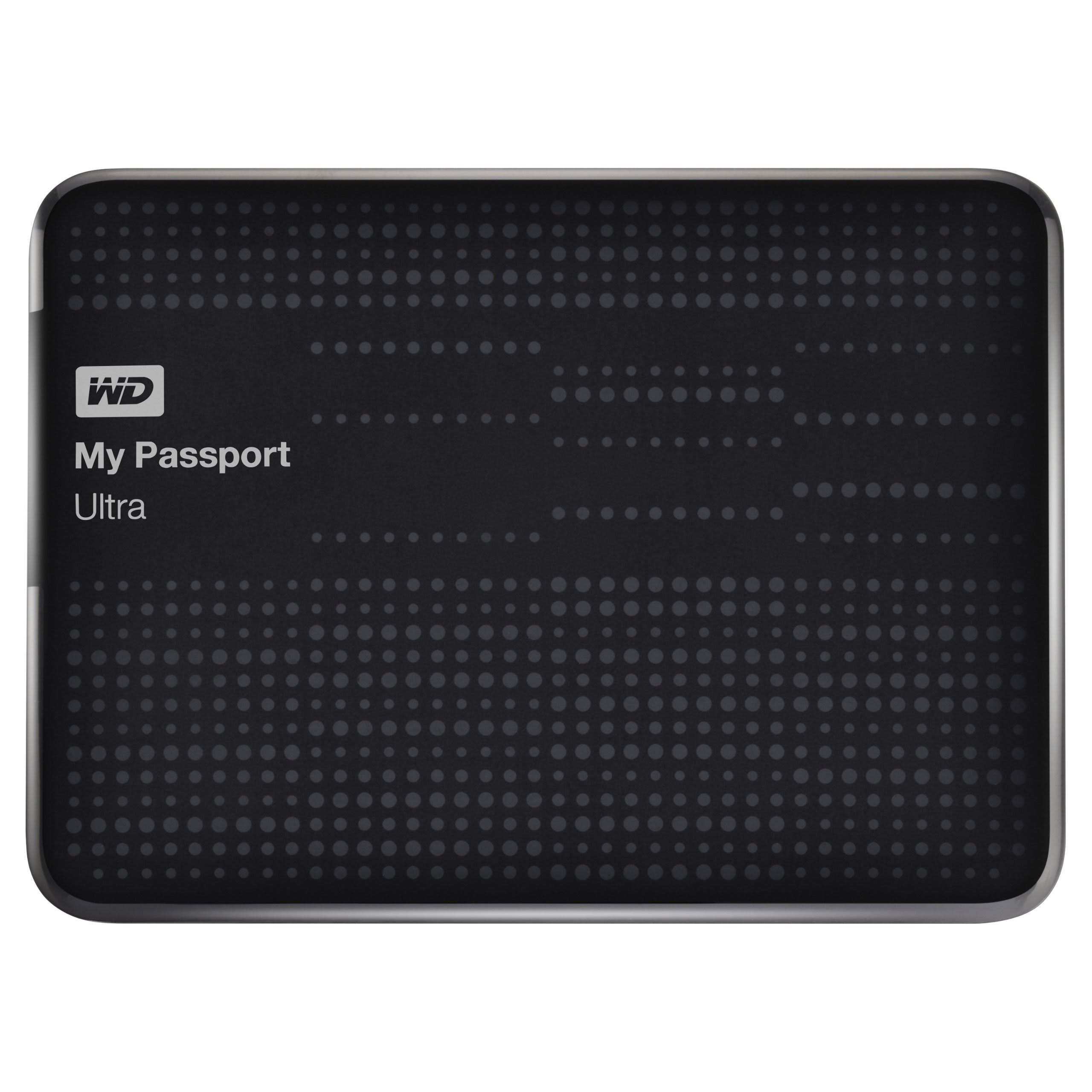 WD My Passport Ultra 1 TB External Hard Drive USB 3.0, Black - Megean