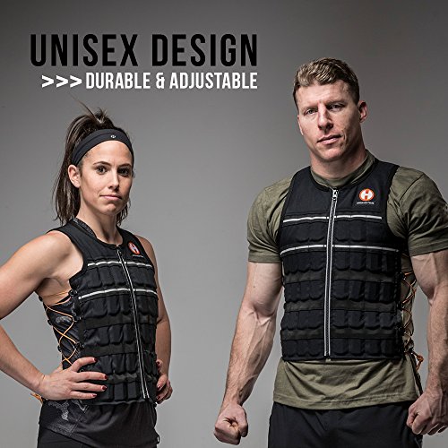 Hyperwear Hyper Vest ELITE adjustable fitness weighted vest speed jump rope bundle for high intensity training