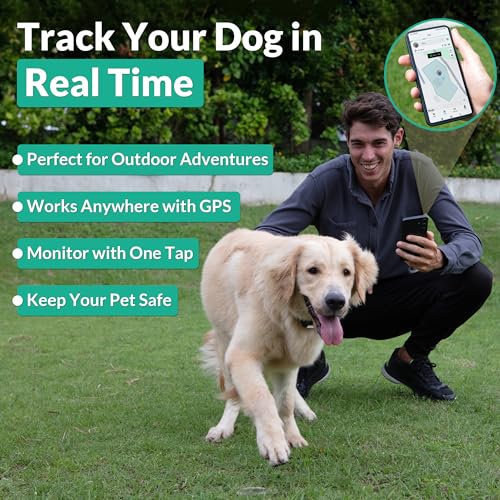 GPS Wireless Dog Fence System Collar – 2-in-1 Remote or App Controlled Invisible Boundary and Training GPS Dog Collar with 4 Training Modes – Covers