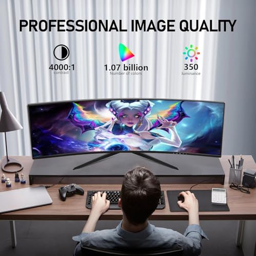 ZZA 32-Inch QHD Curved Gaming Monitor - 2K Resolution, 165Hz Refresh Rate, 1ms Response Time, FreeSync & G-Sync, HDR10, 122% sRGB Coverage, DP/HDMI