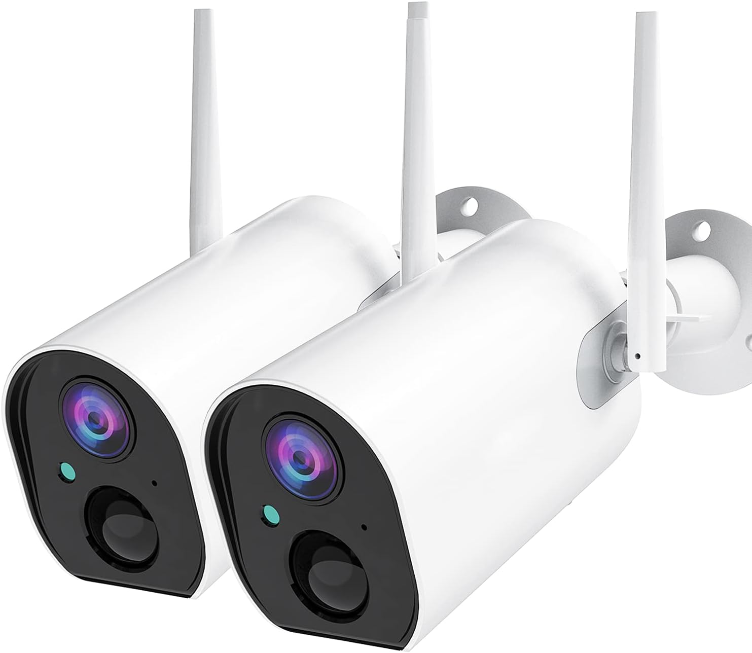 Security Cameras Wireless Outdoor, 1080P Battery Powered WiFi Home Security Cameras with PIR Motion Detection, Night Vision, Two Way Talk