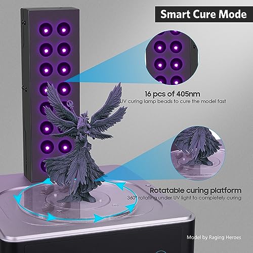 ELEGOO Mercury Plus V3.0 Wash and Cure Station, 7.5 L Large Capacity, Compatible with Mars Saturn Photon Halot MSLA LCD DLP 3D Printers