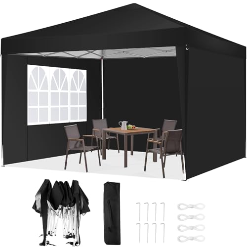 COBIZI Canopy 10x20 Pop Up Canopy Tent with 6 Sidewalls Party Tents for Parties Weddings Backyard Waterproof Canopy Outdoor Commercial Canopy Event