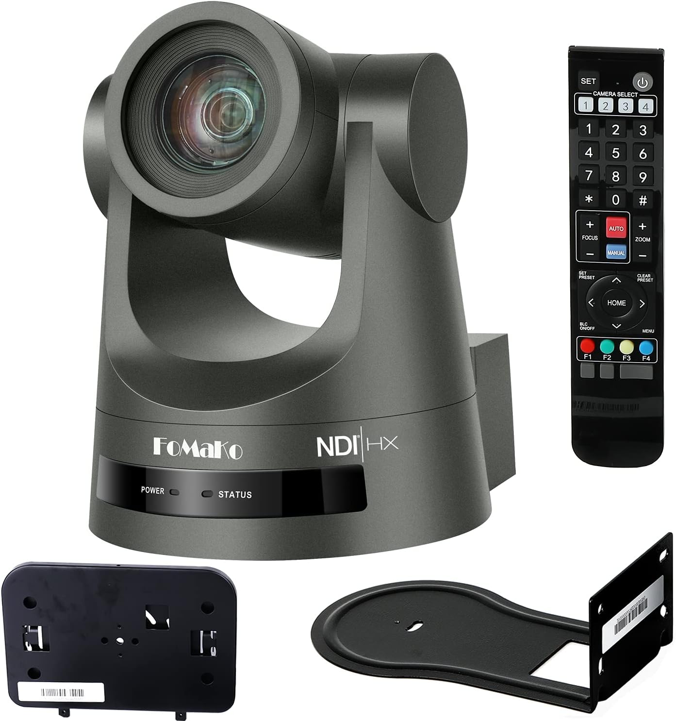 FoMaKo NDI PTZ Camera 12X/30X Optical Zoom Wide Angle Conference Camera HDMI 3G-SDI LAN POE 1080P/60FPS Broadcast Live Streaming NDI Camera for
