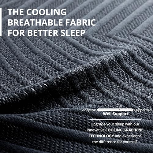 EGOHOME 14 Inch King Size Memory Foam Mattress for Back Pain, Cooling Copper Gel Bed in a Box, Foam Made in USA, CertiPUR-US Certified