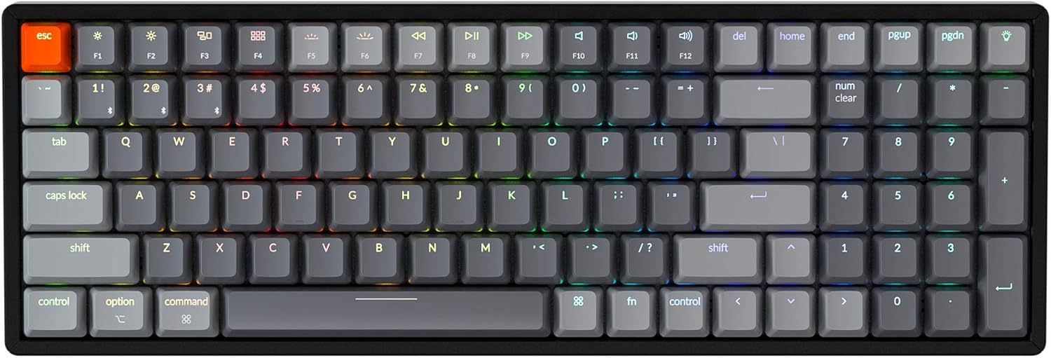 Keychron K4 Hot Swappable Mechanical Gaming Keyboard RGB Backlit