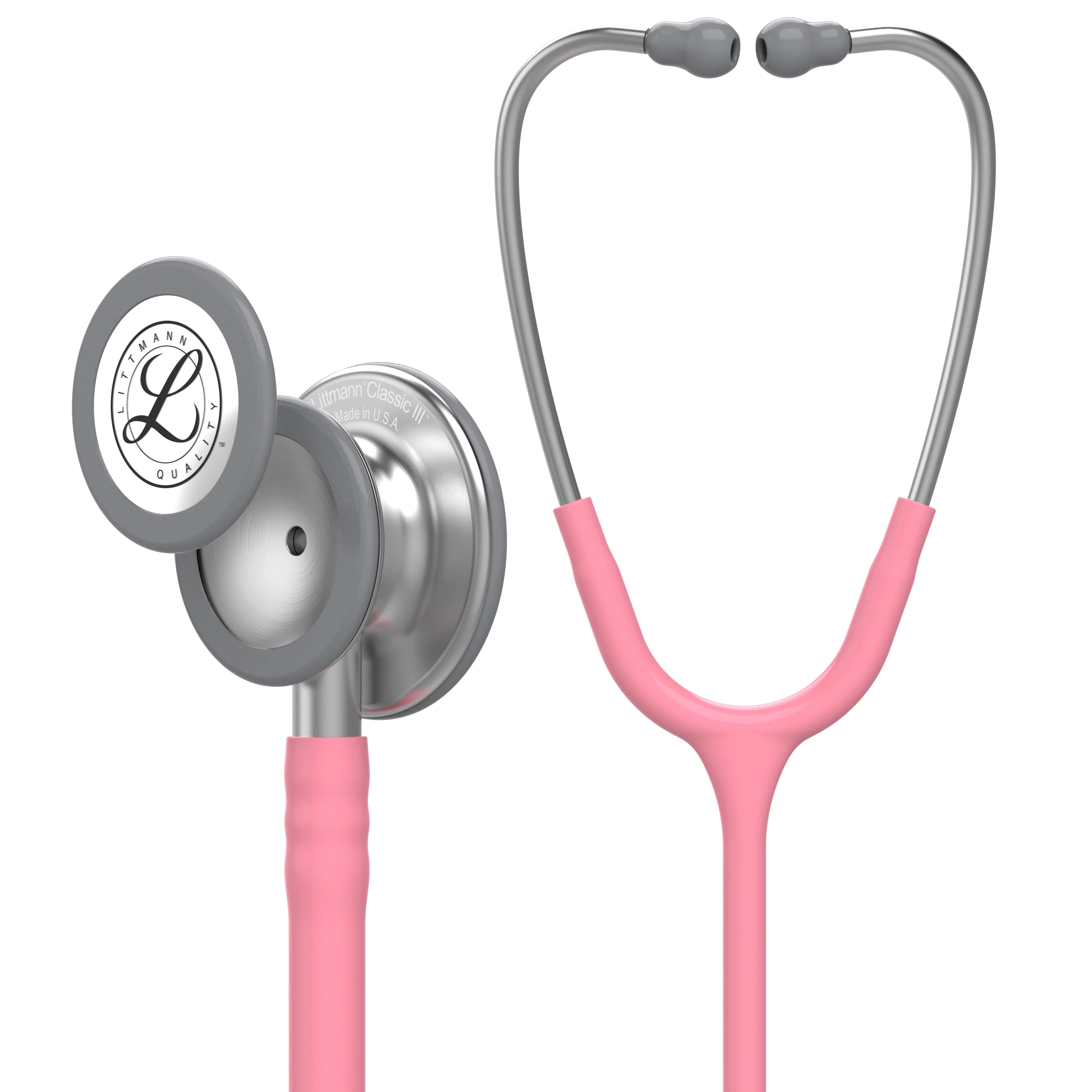 3M Littmann Classic III 27" Monitoring Stethoscope, Pearl Pink Tube, 5633 - Curated Treasures Market