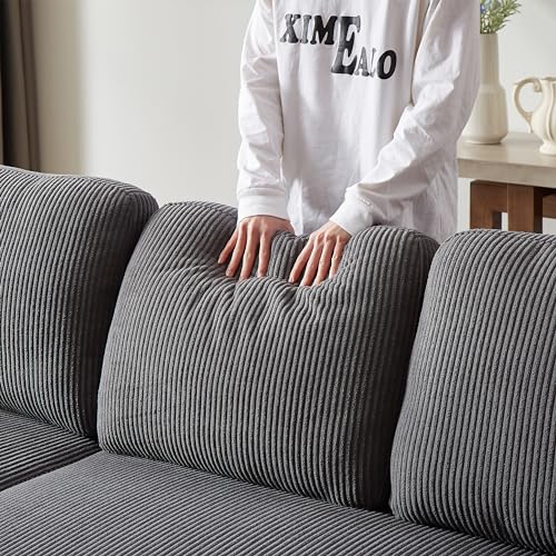L-Shaped Pull Out Sleep Sofabed,Modern Reversible Sleeper Sectional Sofa Chenille Upholstered Button Tufted Decor with Storage Chaise