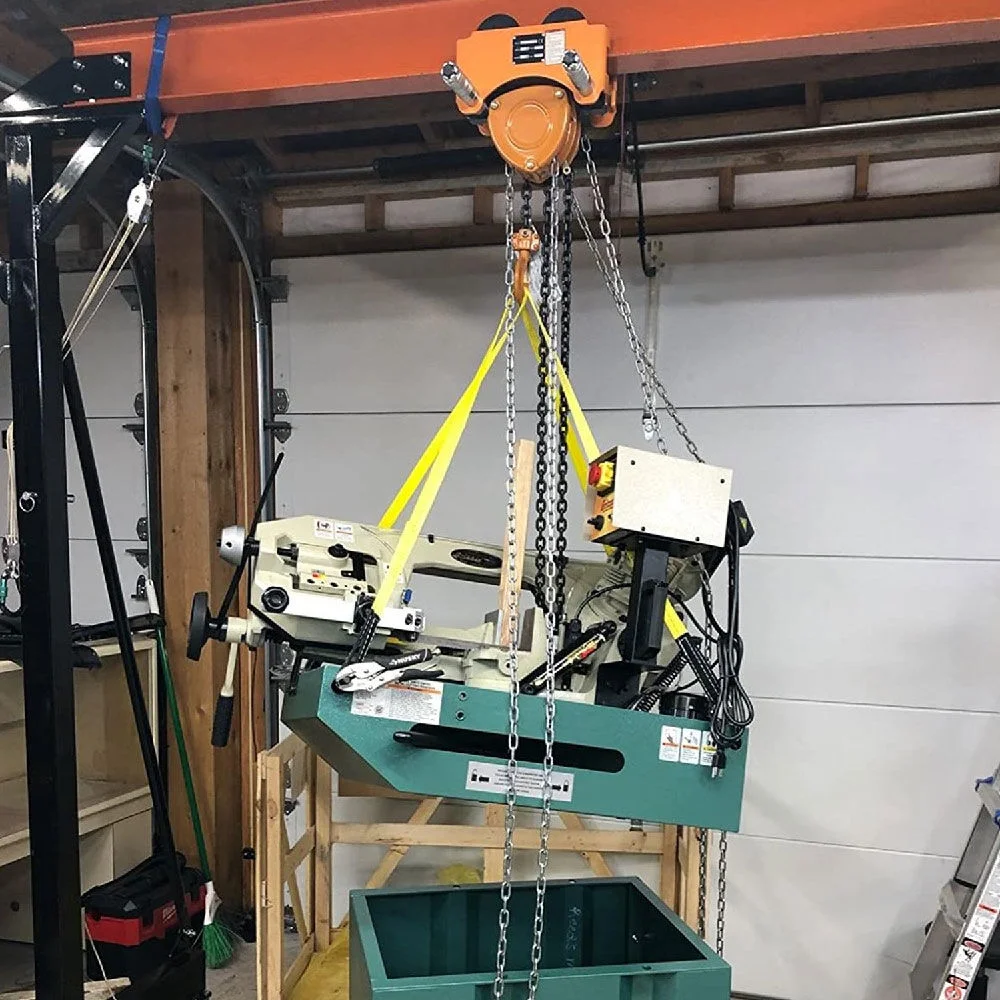 Titan Attachments 2 Ton Adjustable Steel Gantry Crane, Portable Shop Lift Hoist, Frame Only, Rated 4,000 LB - Radiant Selections