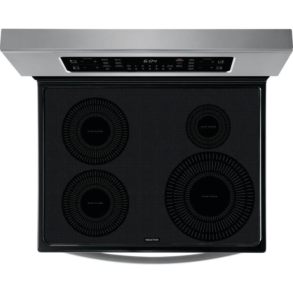 Frigidaire GCRI3058AF 30 Gallery Series Induction Range with 4 Elements 5.4 cu. ft. Capacity Air Fry and Steam Cleaning Option in Fingerprint
