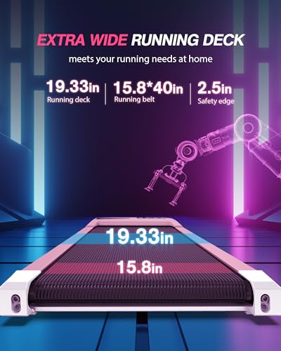 Walking Pad Treadmill, Upgraded Up to 6% Incline Walking Pad, Voice Controlled Under Desk Treadmill 300+LB Capacity Work with ZWIFT KINOMAP