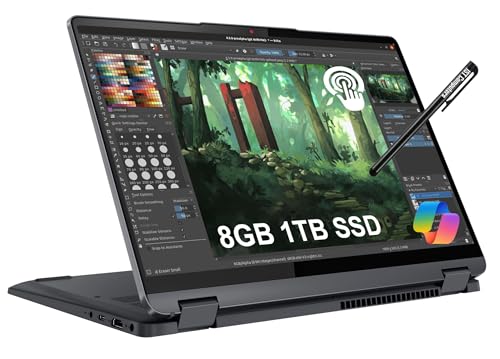 Lenovo IdeaPad Flex 5i 2-in-1 Laptop (14" FHD+ Touchscreen, Intel Core i3-1215U, 8GB RAM, 256GB SSD) Convertible, Fingerprint, FHD Webcam